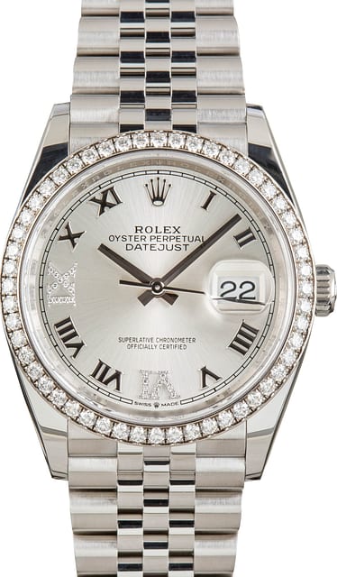 Rolex Datejust 126284 Silver Roman Dial