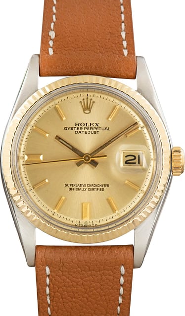 Pre-Owned Rolex Datejust 36 Ref 1601 Blue Mosaic Dial