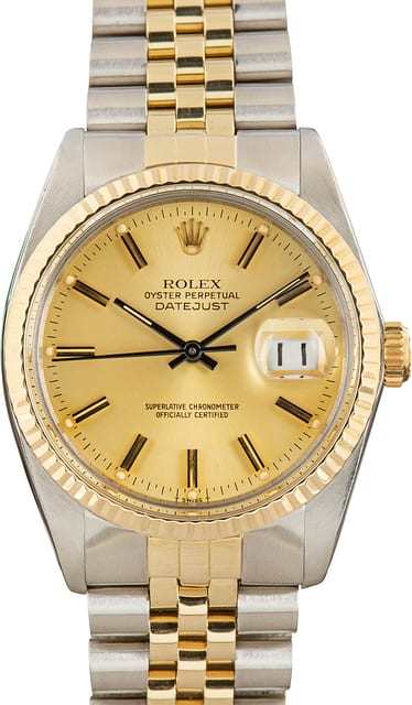 Pre-Owned Rolex Datejust 36 Ref 16013 Champagne