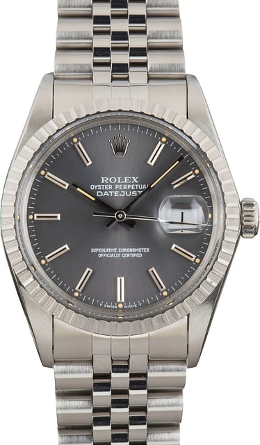 Rolex Datejust 36 Ref 16030 Slate Dial
