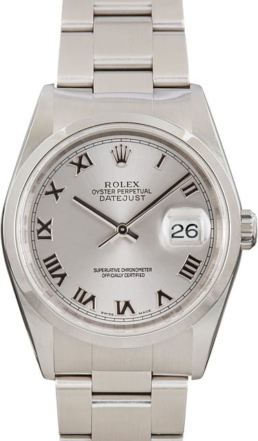 Rolex Datejust Ref 16200 Stainless Steel