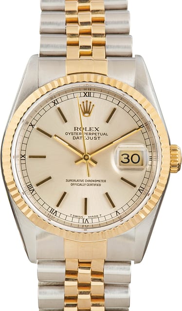 Rolex Datejust 16233 Silver Dial