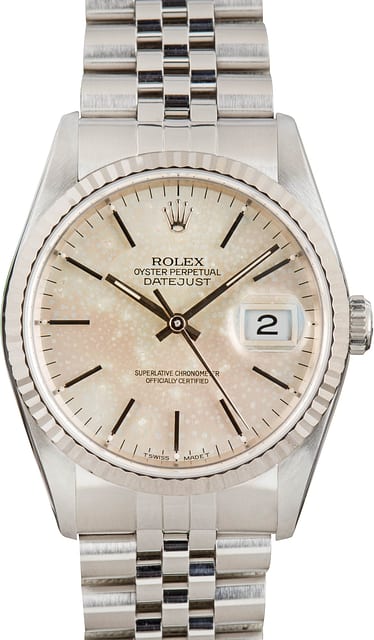 Rolex Datejust 36 ref 16234 Stainless Steel Silver Dial