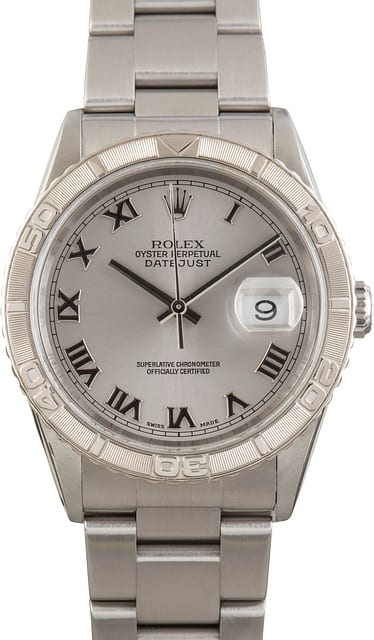 Rolex Datejust 36 ref 16264 Silver Dial Thunderbird
