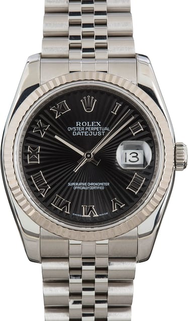 Rolex Datejust 116234 Black Sunbeam Dial