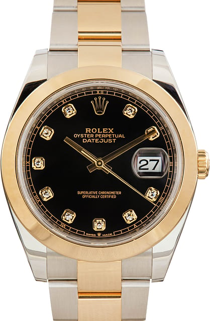 Pre-Owned Rolex Datejust 41 Ref 126303 Black Diamond Dial