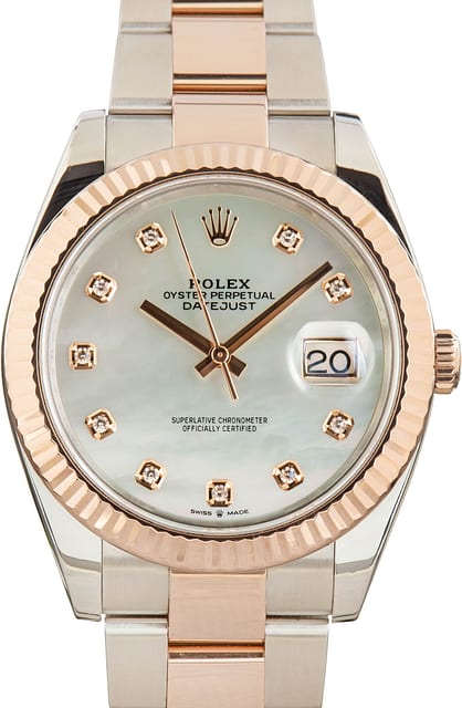 Used Rolex Datejust 41 Ref 126331 Mother of Pearl Diamond Dial