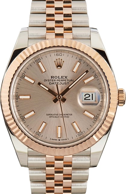 Pre-owned Rolex Datejust 41 ref 126331 Sundust Dial