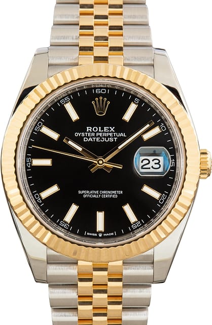 Pre-Owned Rolex Datejust 41 Ref 126333 Black Chromalight Dial