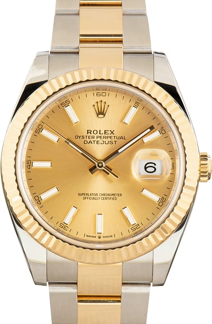 Pre-Owned Rolex Datejust 41 Champagne Dial ref 126333