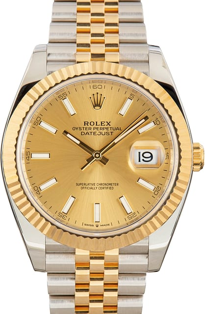 Rolex Datejust 41 Ref 126333 Champagne Dial