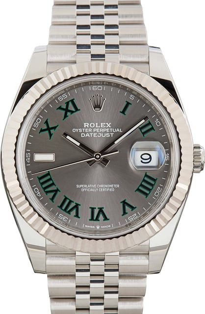Used Rolex Datejust 41 Ref 126334 Wimbledon