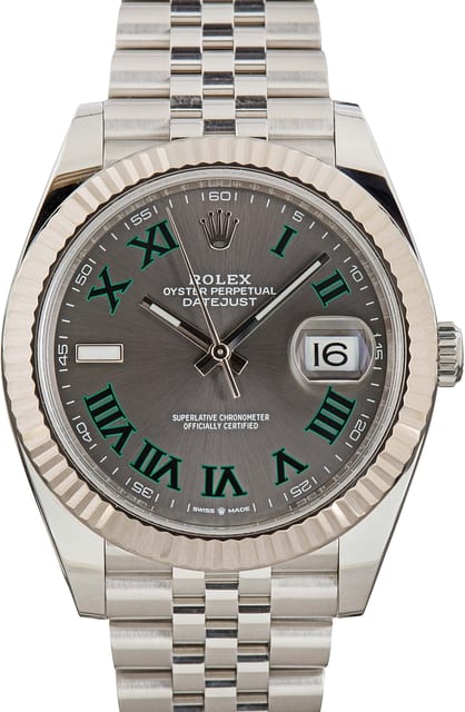 Rolex Datejust 41 Ref 126334 Wimbledon Dial