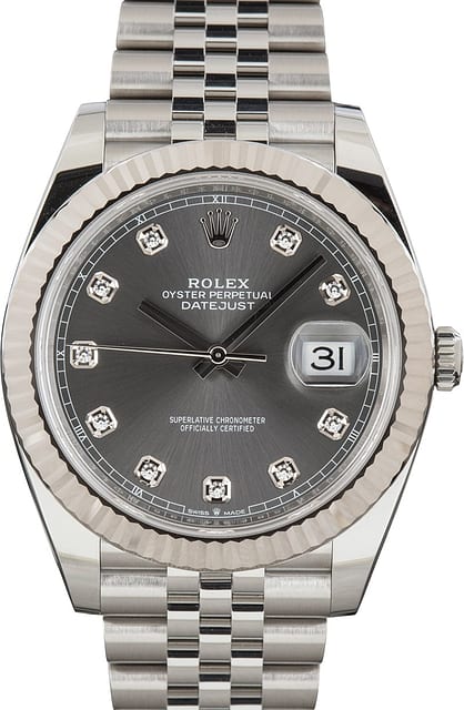 Pre-Owned Rolex Datejust 41 Ref 126334 Diamond Dial