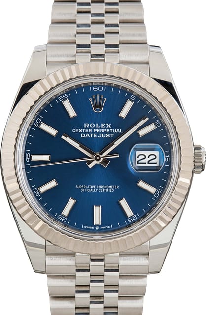 Rolex Datejust 41 Blue Dial 126334 Stainless Steel