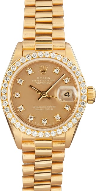 Lady Rolex Datejust 69138 Diamond Dial