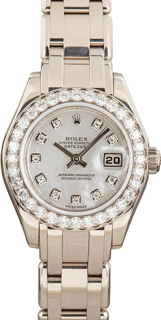 Ladies Rolex Pearlmaster 80299 Diamonds