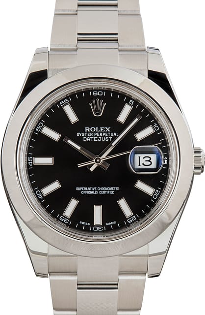 Rolex Datejust II ref 116300 Black Dial
