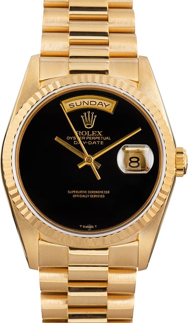 Rolex Day-Date 18238 Onyx Dial