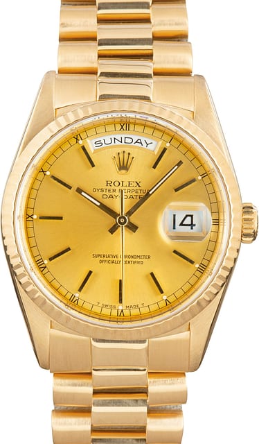 Rolex Day-Date ref 18238 18k Yellow Gold