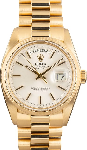 Used Rolex Day-Date 36 Ref 1803 Silver Dial
