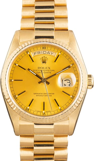 Used Rolex Day-Date Champagne Dial 18038