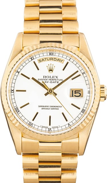 Rolex Presidential Day-Date 18238 White Dial