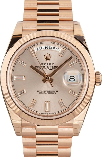 Rolex Day-Date 40 Ref 228235 18k Everose Gold