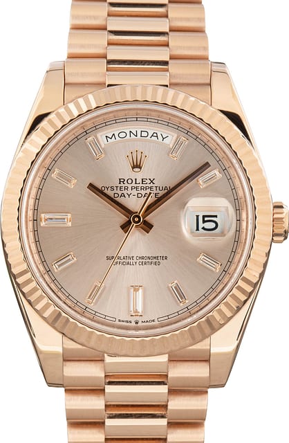 Rolex Day-Date 40 Ref 228235 Sundust Diamond Dial