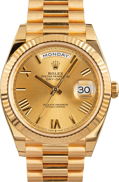 Rolex Day-Date 40 Ref 228238 Champagne Dial