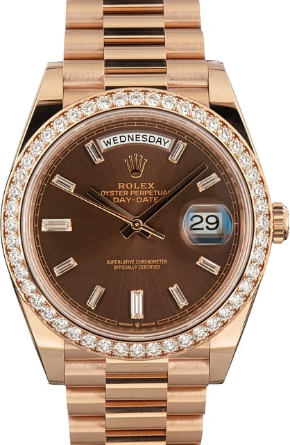 Rolex Day-Date 40 Ref 228345 18k Everose Gold