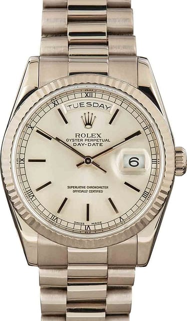 Pre-Owned Rolex President 118239 White Gold