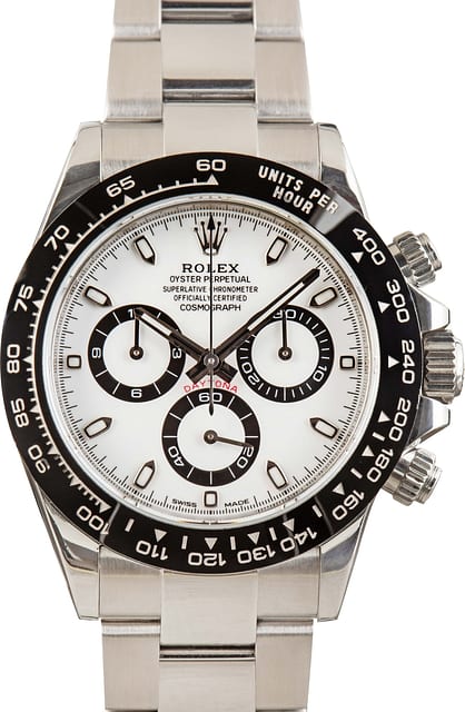 Used Rolex Daytona Ref 116500 White Chronograph Dial