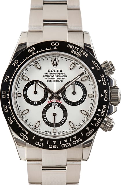 Pre-owned Rolex Daytona Ref 116500 White Dial