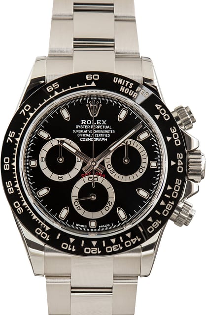 Pre-Owned Ceramic Bezel Rolex Daytona Cosmograph 116500 Black Dial