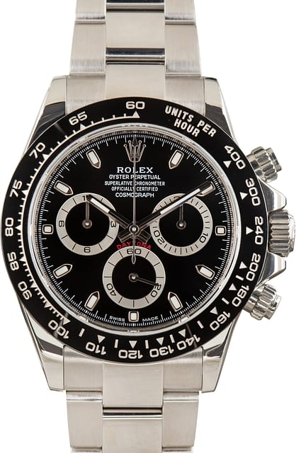 Used Black Dial Rolex Daytona Cosmograph Ref 116500LN