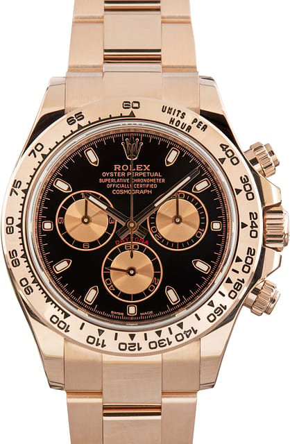 Pre-owned Rolex Daytona Ref 116505 Black Index Dial