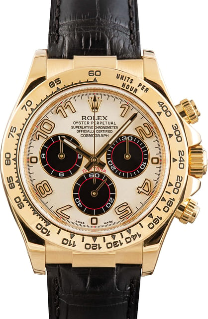 Pre-Owned Rolex Daytona 116518 Ivory Arabic Dial