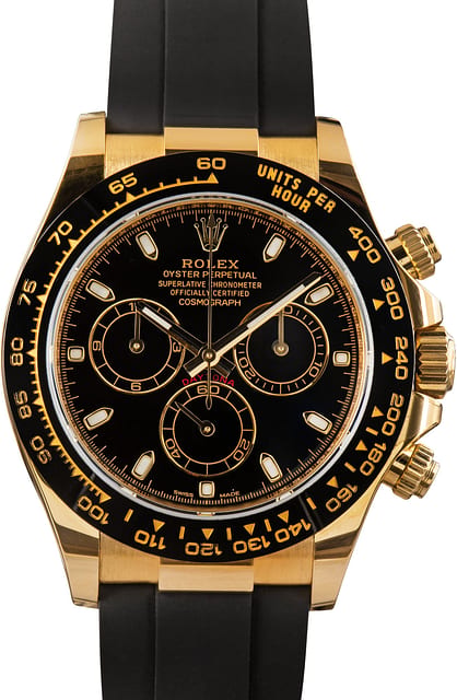 Used Rolex Daytona 116518 Black Chronograph Dial