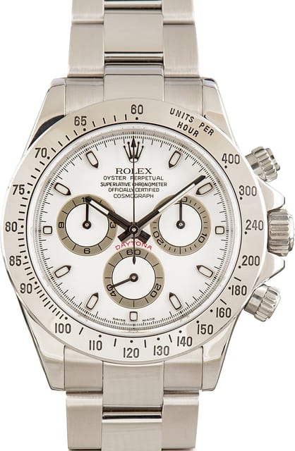 Pre-Owned White Dial Rolex Daytona 116520