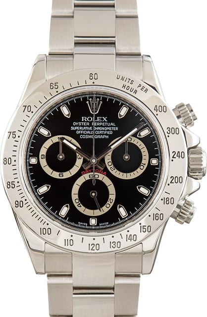 Men's Rolex Daytona Ref 116520 Black Dial