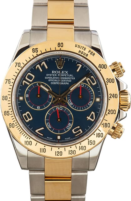 Pre-Owned Rolex Daytona 116523 Blue Arabic Dial