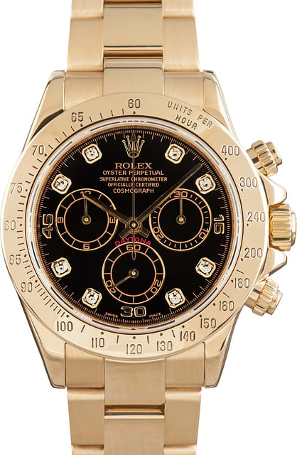 Rolex Daytona 116528 Black Diamond Dial