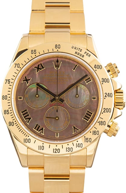 Used Rolex Daytona 116528 Mother of Pearl Roman Dial