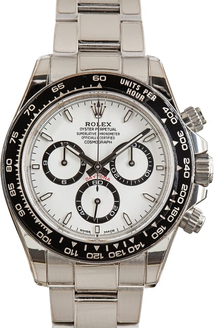 Pre-Owned White Chronograph Dial Rolex Daytona 126500