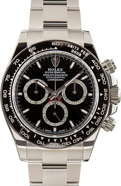 Used Rolex Daytona Ref 126500 Black Chronograph Dial