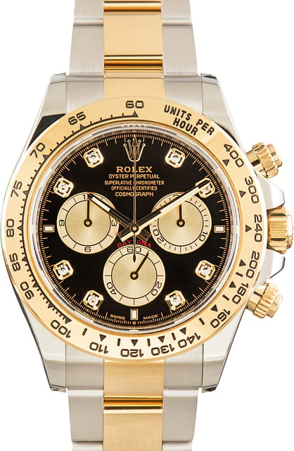 Pre-Owned Rolex Daytona Black Diamond Dial ref 126503