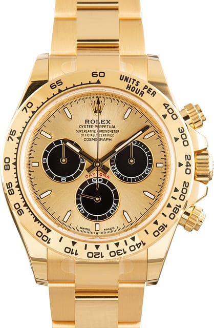 Rolex Daytona 18k Yellow Gold 126508 Champagne Dial