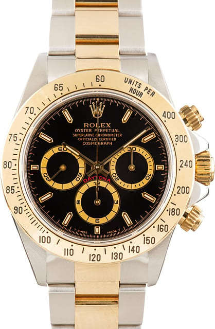 Preowned Rolex Daytona 16523 Black Dial