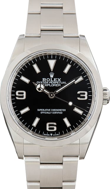 Rolex Explorer Black Dial 124270 Stainless Steel